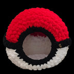 Chunky Hand Knit Poke Ball Pet Cave — Handmade Pet Bed