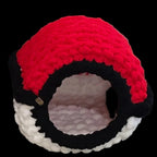 Chunky Hand Knit Poke Ball Pet Cave — Handmade Pet Bed