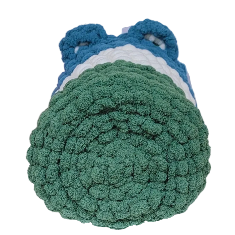 Hand Knit “Fred the Frog” Chunky Yarn Pet Cave