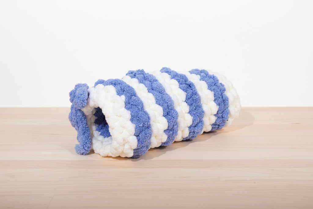 Hand Knit Chunky Chenille Ferret Tunnel