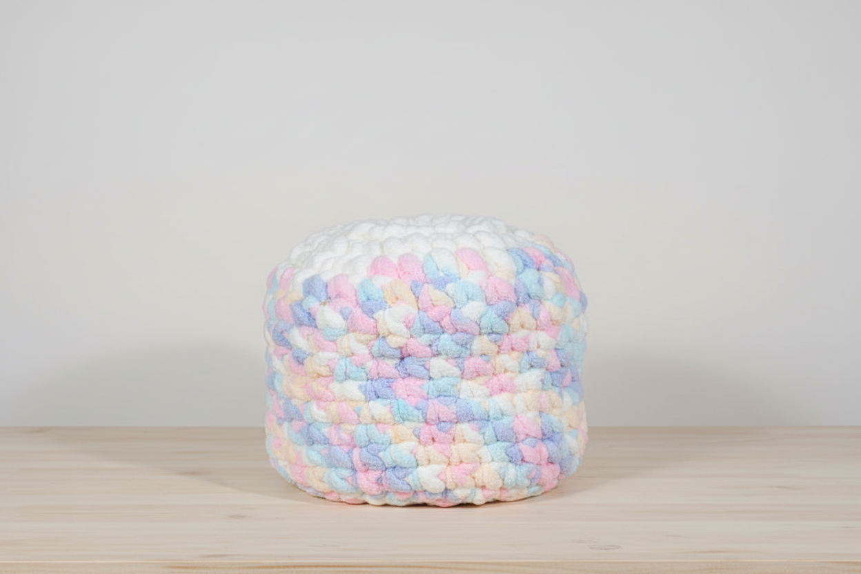 Hand Knit Chunky Chenille Unicorn Pet Cave