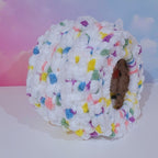 Rainbow Hand Knit Pet Cave