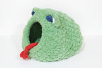 Large Hand Knit “Grumpy the Frog” Pet Cave