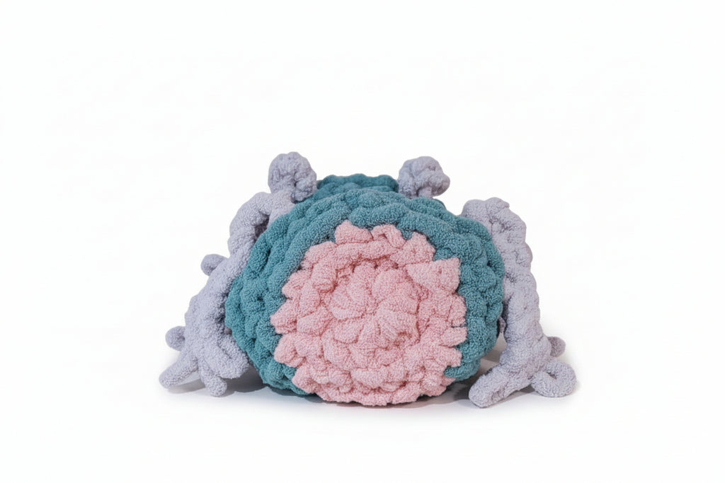 Hand Knit “Daisy the Frog” Pet Cave