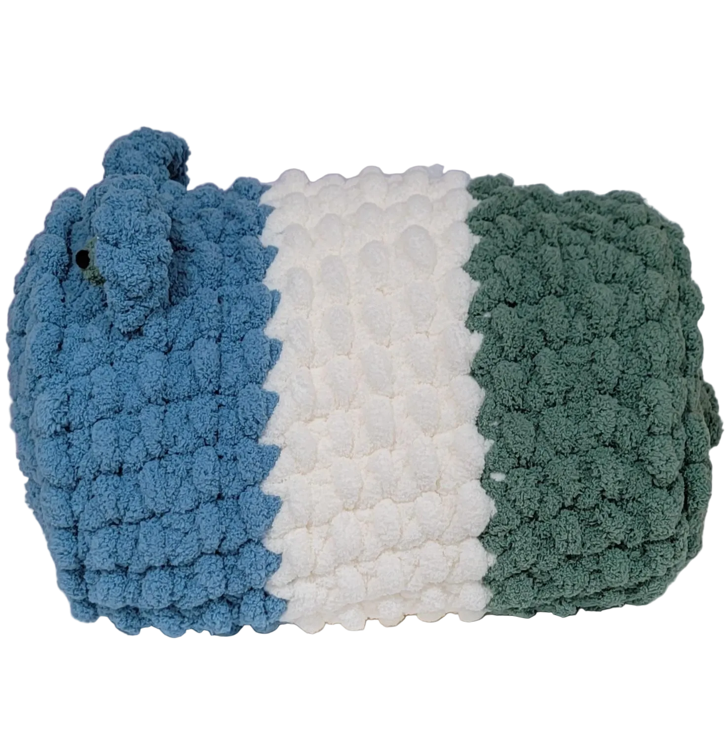 Hand Knit “Fred the Frog” Chunky Yarn Pet Cave