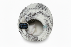 Chunky Hand Knit Cat Cave — Whisker Haven — Handmade Pet Bed