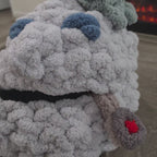 Chunky Hand Knit Small Pet Cave — Handmade Cozy Bed for Ferrets & Small Pets