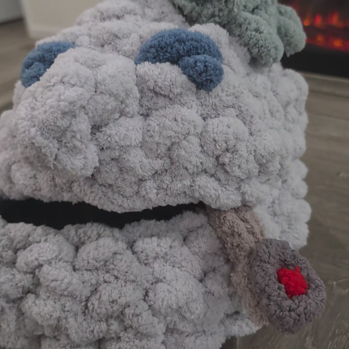 Chunky Hand Knit Small Pet Cave — Handmade Cozy Bed for Ferrets & Small Pets