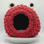Chunky Hand Knit Cat Cave — Purr-Psi — Handmade Pet Bed