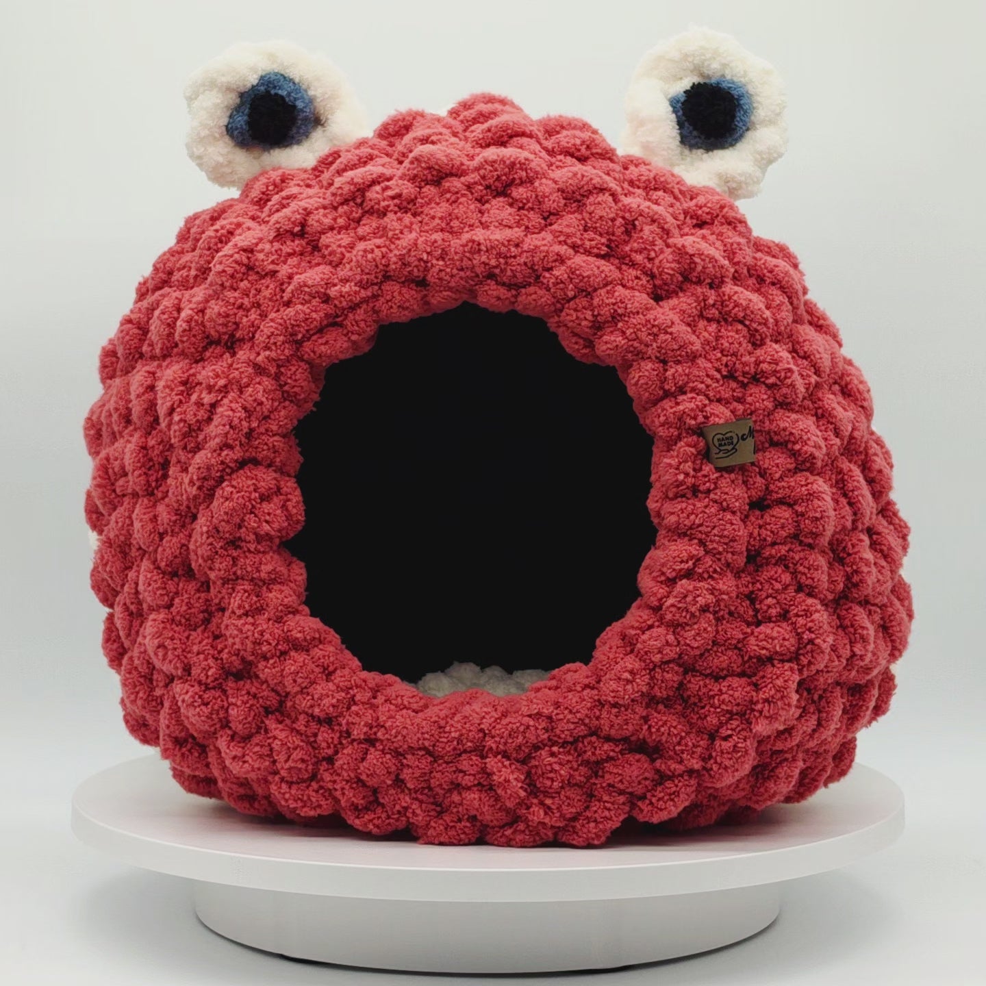 Chunky Hand Knit Cat Cave — Purr-Psi — Handmade Pet Bed