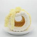Chunky Chenille Hand Knit Ferret Tunnel — Metal Hoop Ring
