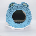 Chunky Hand Knit Fred the Frog Cat Cave