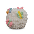 Over-The-Rainbow Chunky Hand Knit Pet Cave & Pillow Insert — Handmade Bed for Small Pets