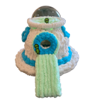 Chunky Hand Knit UFO Pet Cave — Handmade Novelty Bed for Ferrets & Small Pets