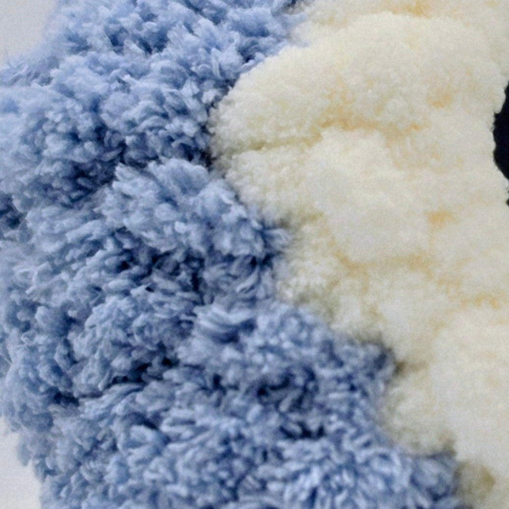 Chunky Chenille Hand Knit Ferret Tunnel — Metal Hoop Ring