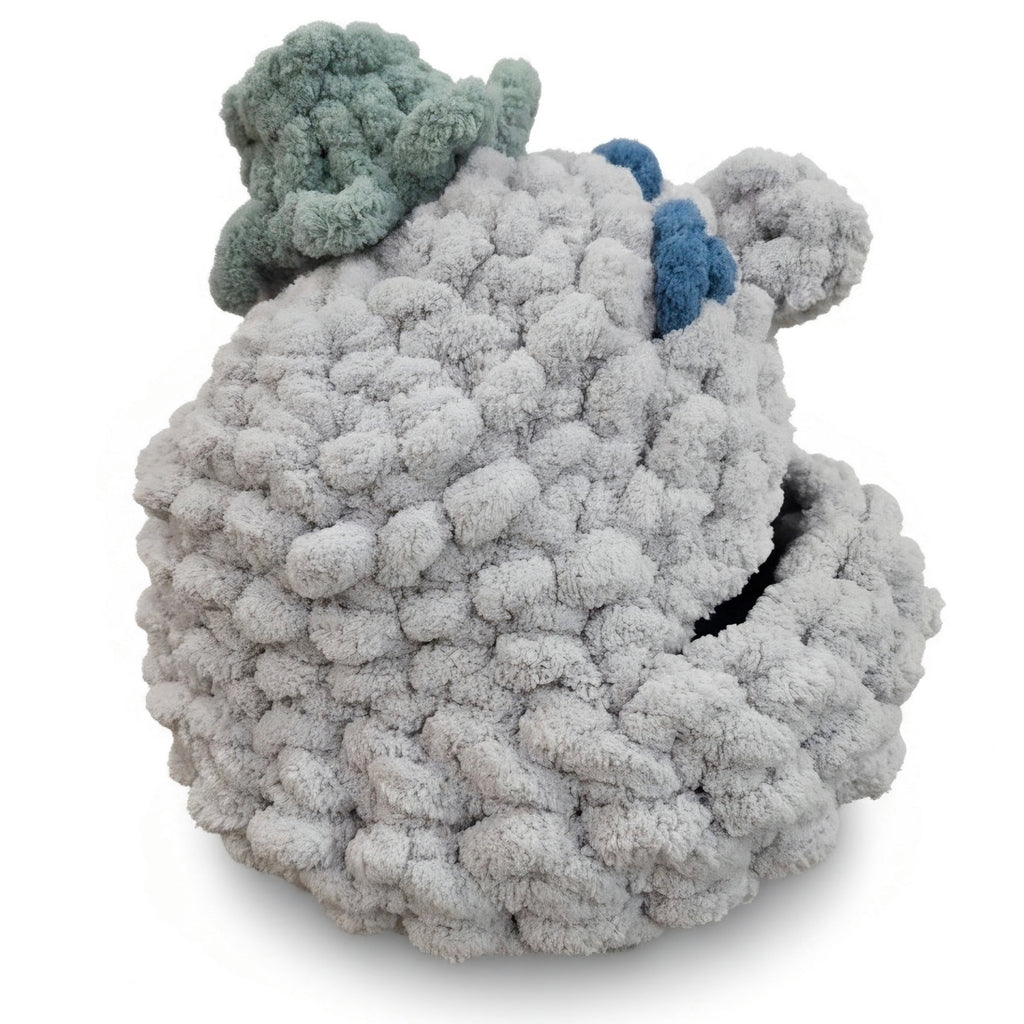 Chunky Hand Knit Small Pet Cave — Handmade Cozy Bed for Ferrets & Small Pets