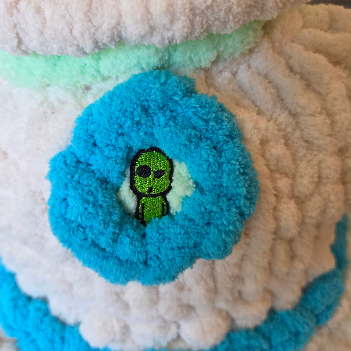 Chunky Hand Knit UFO Pet Cave — Handmade Novelty Bed for Ferrets & Small Pets