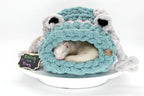 Chunky Hand Knit Small Frog Pet Cave  Handmade