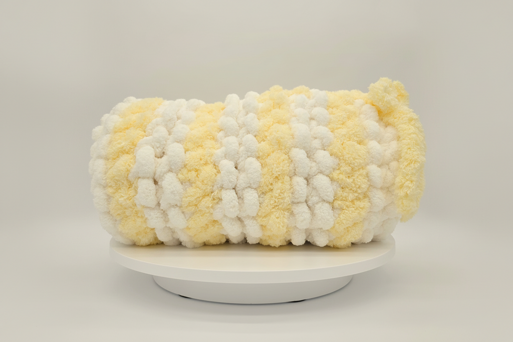 Chunky Chenille Hand Knit Ferret Tunnel — Metal Hoop Ring