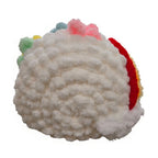 Over-The-Rainbow Chunky Hand Knit Pet Cave & Pillow Insert — Handmade Bed for Small Pets