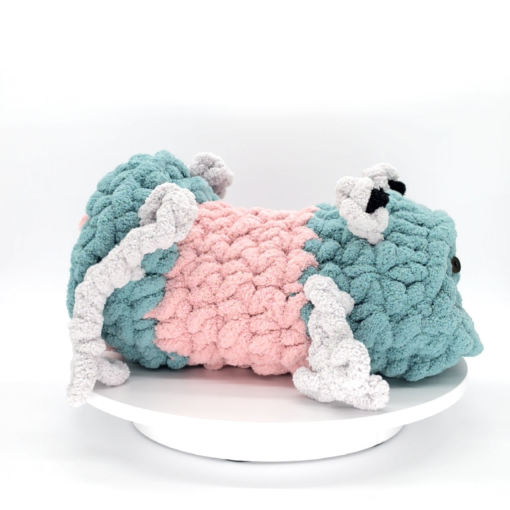 Chunky Hand Knit Small Frog Pet Cave  Handmade