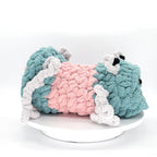 Chunky Hand Knit Small Frog Pet Cave  Handmade