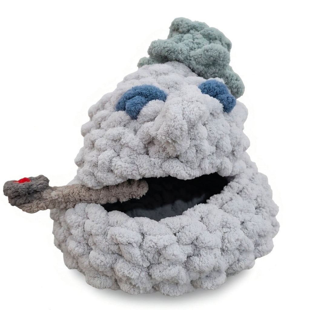 Chunky Hand Knit Small Pet Cave — Handmade Cozy Bed for Ferrets & Small Pets
