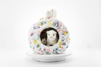 Chunky Hand Knit Rainbow Cat Cave — Handmade Pet Bed
